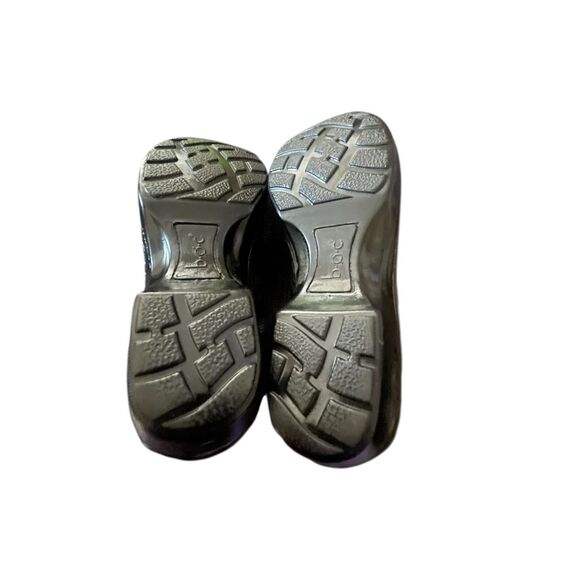 BOC Born Concept Women's Black Leather Floral Paisley Embossed Clog Size 8.5M - Picture 7 of 13